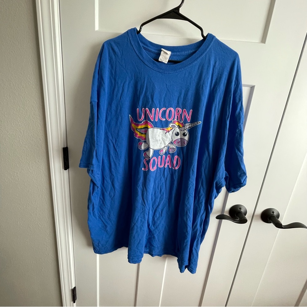 Unicorn squad, plus, 4x, tee. Night shirt, nightgown, lounge wear, casual